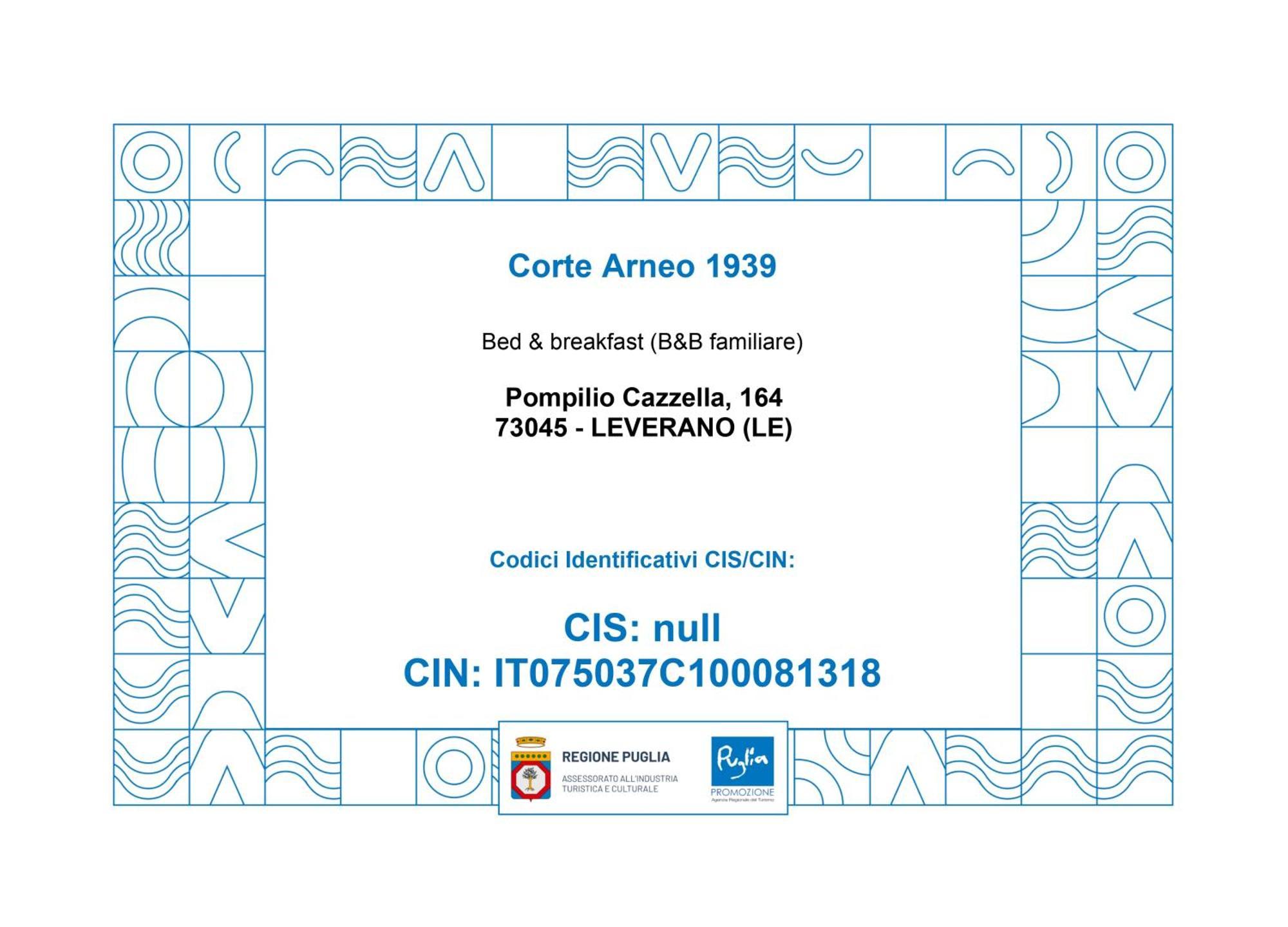 Couette-café Corte Arneo 1939 *